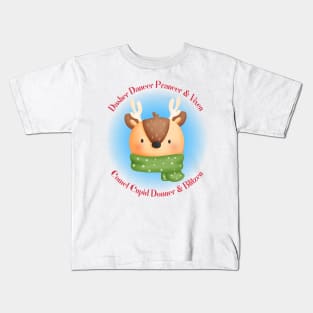 Cute Funny Reindeer Kids T-Shirt